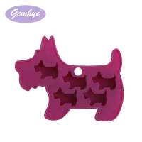 FDA/LFGB Food Grade Dog Shape Silicone Molds For Chocolate Mold ice mold