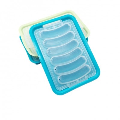 BPA free Green color Silicone sausage mold for baby food supplement